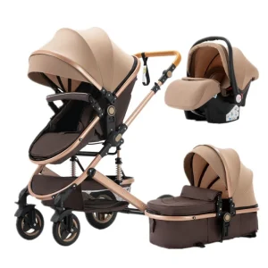Poussette Luxe trio 3 en 1 pour bébé dernière génération