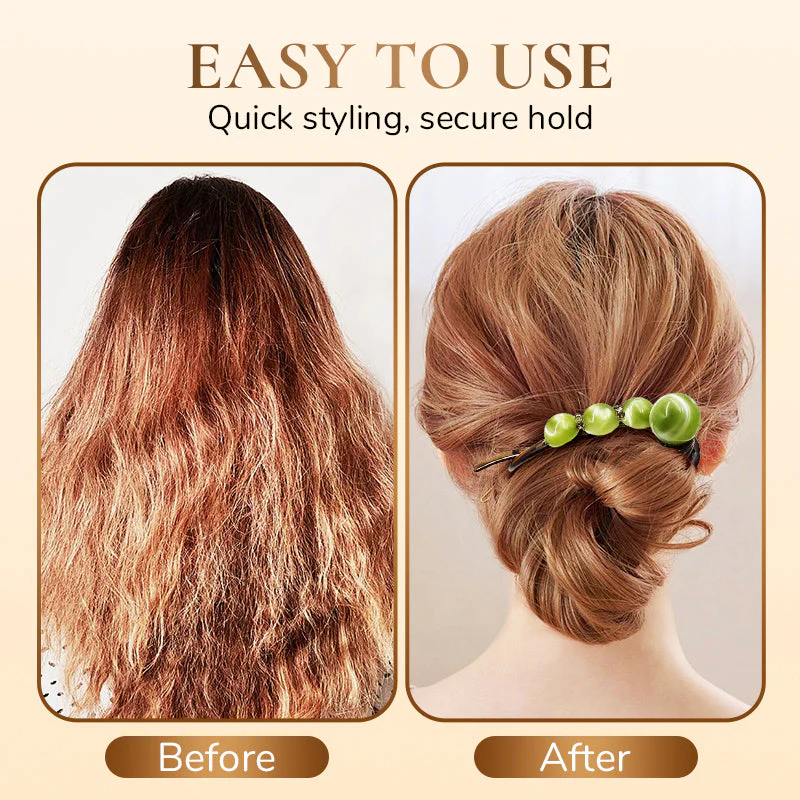 Élégante pince à cheveux pour les coiffures en arrière – Image 4